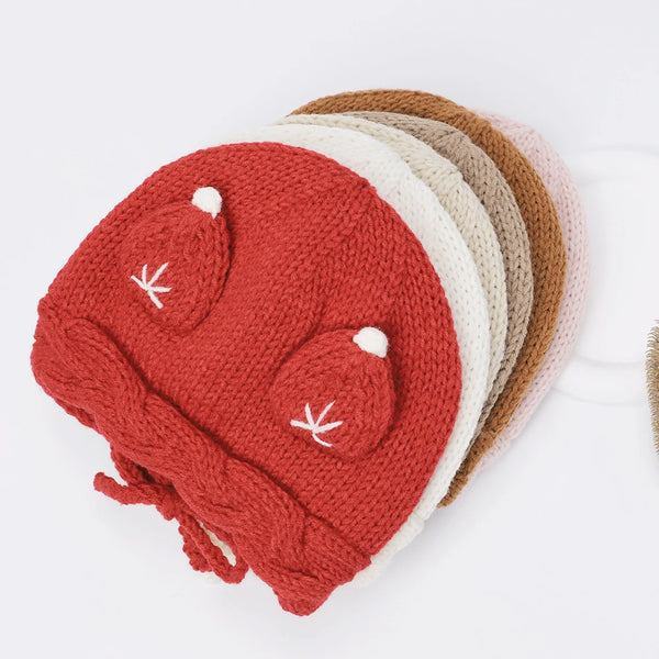 Kids Baby Winter Warm Knit Hats for Boys Girls Soft Infant Baby Toddler Beanies for Boys Girls Baby Accessories Newborn Items