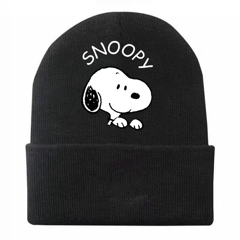 Snoopies Beanie Knit Hat for Boys Girls new Autumn Winter Warm Kids Beanie Children Hats Soft Ear Protection Knitted Casual Cap