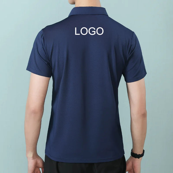 Customized Embroidered Sweat-absorbent Sports Clothes Printing Logo Picture Text Team Name Quick Dryingn Polo t Shirts For Men