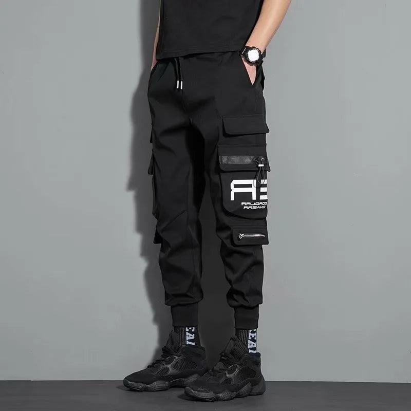 Autumn New Joggers Men Cargo Pants Korean Outdoor Pocket Sweatpants Daily Hip-hop Trousers Fashionable Men's Clothing New