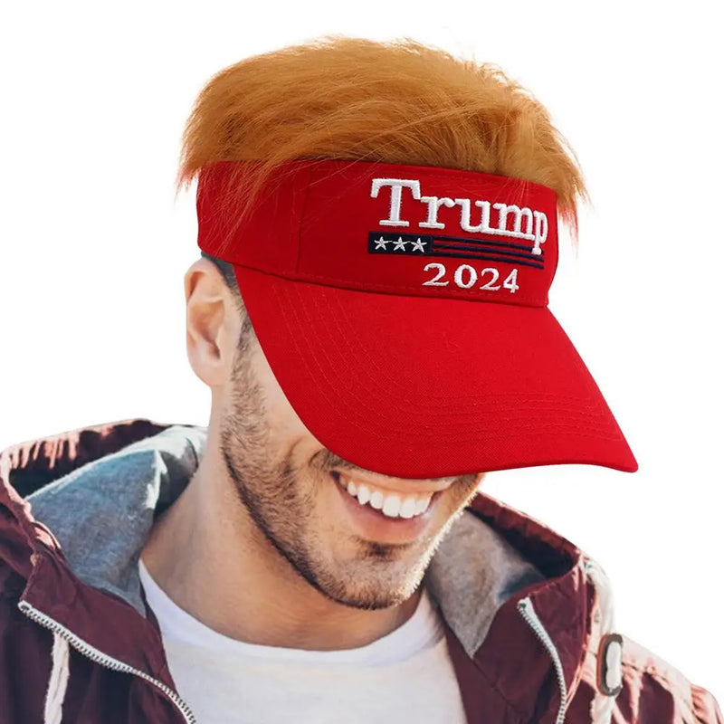 Trump Hats 2024 Visor Donald Trump Baseball Hat Men Women Adjustable Visor Cap Classic Sunscreen Baseball Cap For Fishing Hiking