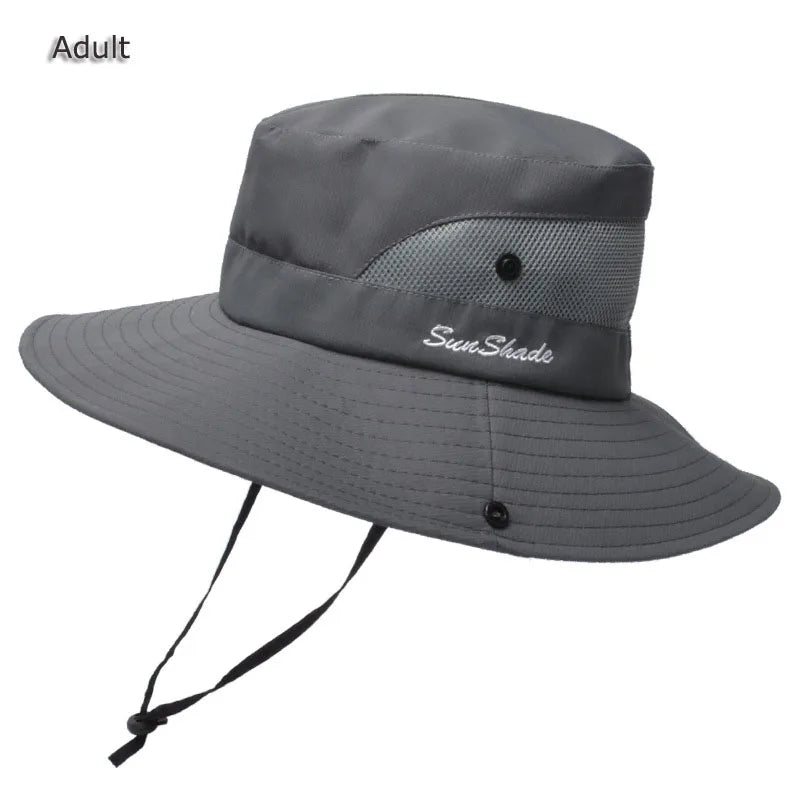 Unisex Fishing Hat Men Sun UV Protection Outdoor Fishing Cap Women Large Wide Brim Breathable Sunshade Casual Fishing Hats