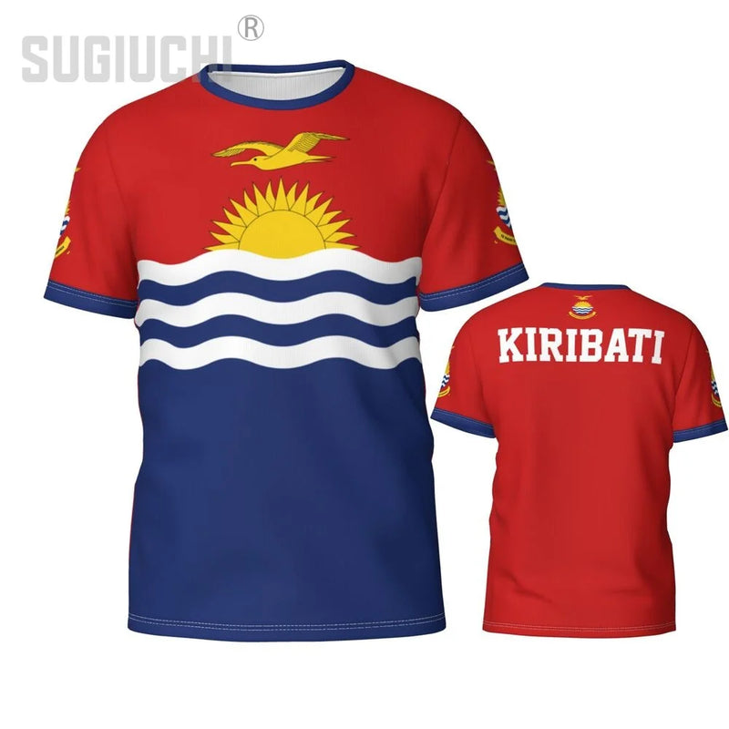 Custom Name Number Kiribati Flag Emblem 3D T-shirts For Men Women Tees jersey team Clothes Soccer Football Fans Gift T shirt