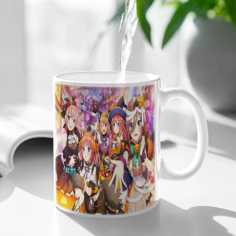 The Quintessential Quintuplets Coffee Mug Custom Tea Cup Black Milk Beer Mugs Lovers Friends Gifts