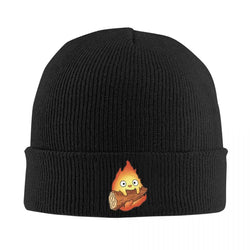 Warm Knitted Yarn Hat Calcifer Lightweight and Stylish Beanie for Outdoor Activities and Everyday Wear