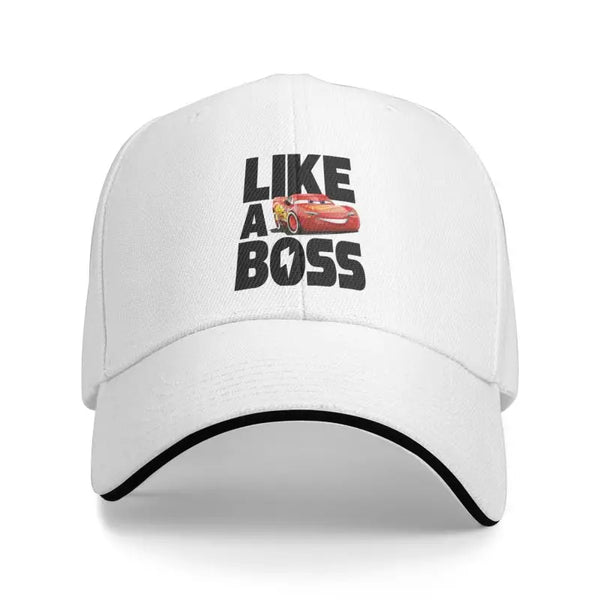 Custom Lightning McQueen Boss Baseball Cap Women Men Adjustable Dad Hat Sports