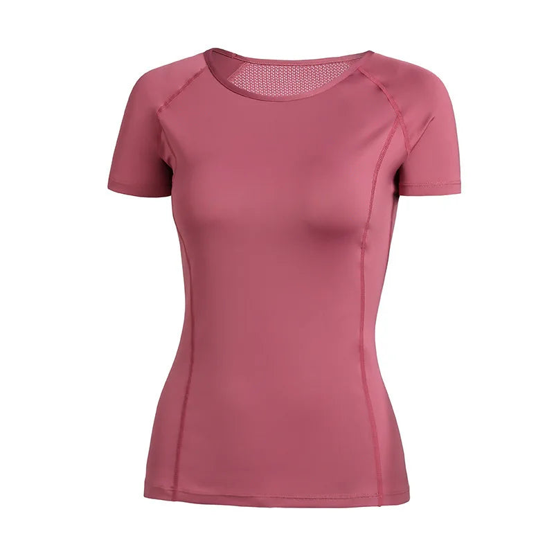 Ladies Sportswear Yoga Wear Women's Sports T-Shirt Plus Size Top Fitness Clothes Running