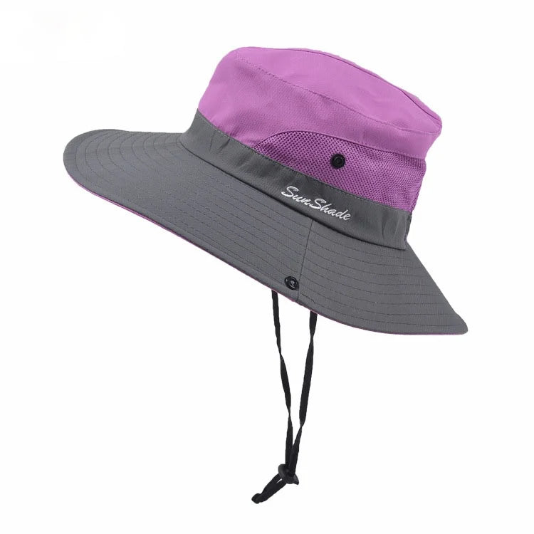 Unisex Fishing Hat Men Sun UV Protection Outdoor Fishing Cap Women Large Wide Brim Breathable Sunshade Casual Fishing Hats