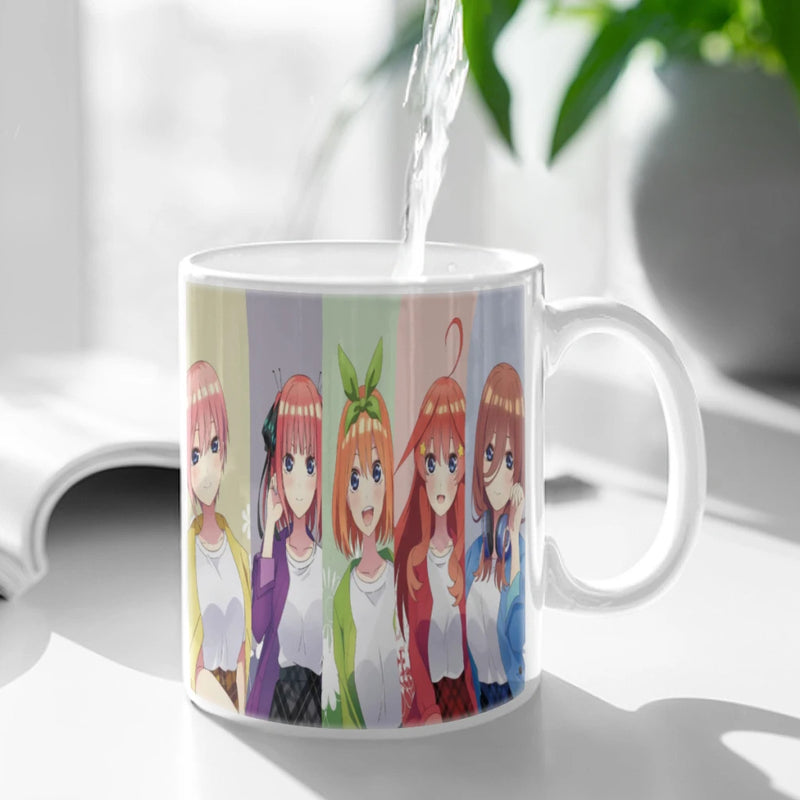 The Quintessential Quintuplets Coffee Mug Custom Tea Cup Black Milk Beer Mugs Lovers Friends Gifts