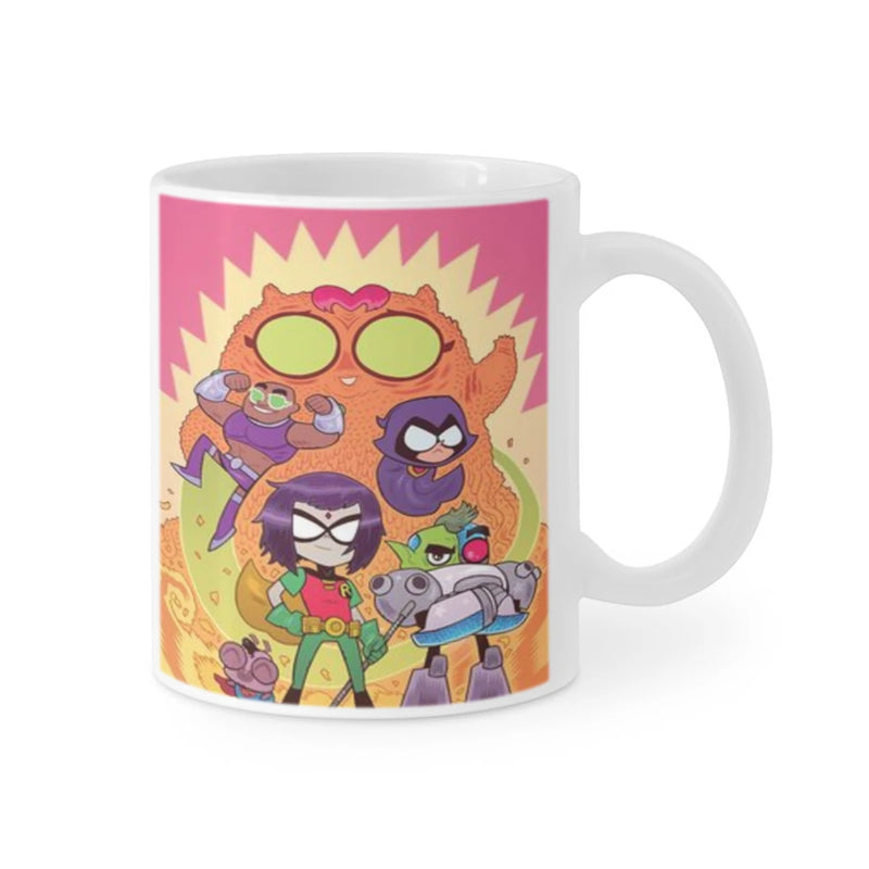 Cartoon T-TEEN-TITAN G-GO Ceramic Cup Coffee Oatmeal Breakfast Cup Creative Personality Mug