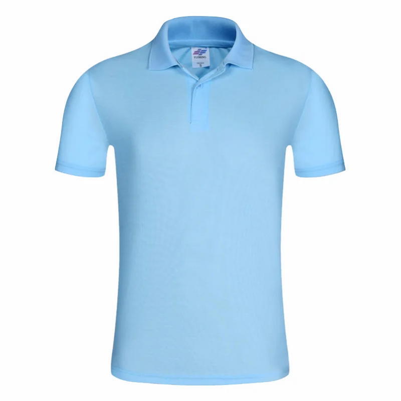 Solid color Short-sleeved Lapel POLO Shirt Versatile Business Casual Tops Summer Custom Logo Embroidery Printed T-shirt