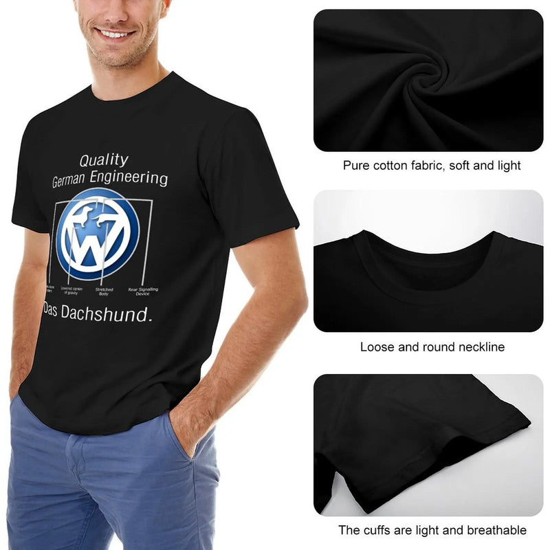 Quality German Engineering Das Dachshund - Doxie T-Shirt summer tops cheap stuff clothes for men