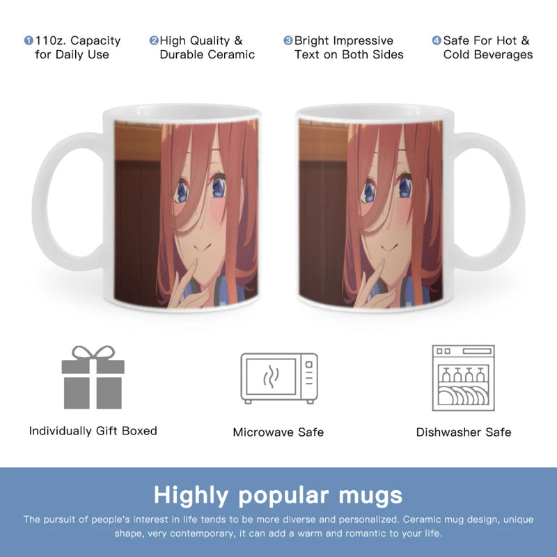 The Quintessential Quintuplets Coffee Mug Custom Tea Cup Black Milk Beer Mugs Lovers Friends Gifts