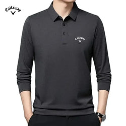 Spring and Autumn Men's High Quality Embroidered Long Sleeve Polo Shirt New Luxury Fashion Business Leisure Multi Functional Top