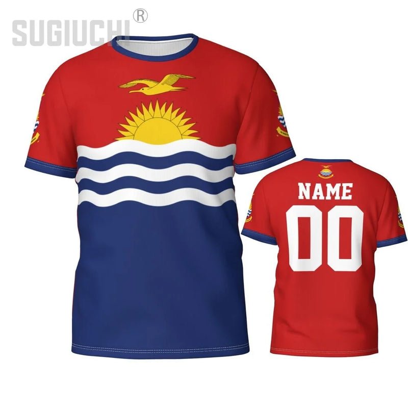 Custom Name Number Kiribati Flag Emblem 3D T-shirts For Men Women Tees jersey team Clothes Soccer Football Fans Gift T shirt