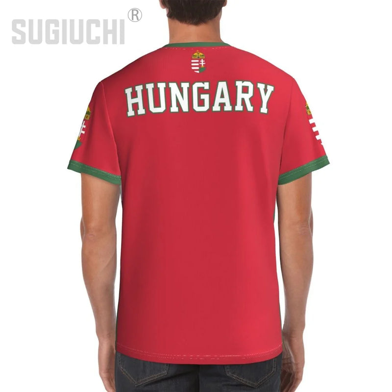 Custom Name Number Hungary Flag Emblem 3D T-shirts For Men Women Tees jersey team Clothes Soccer Football Fans Gift T shirt