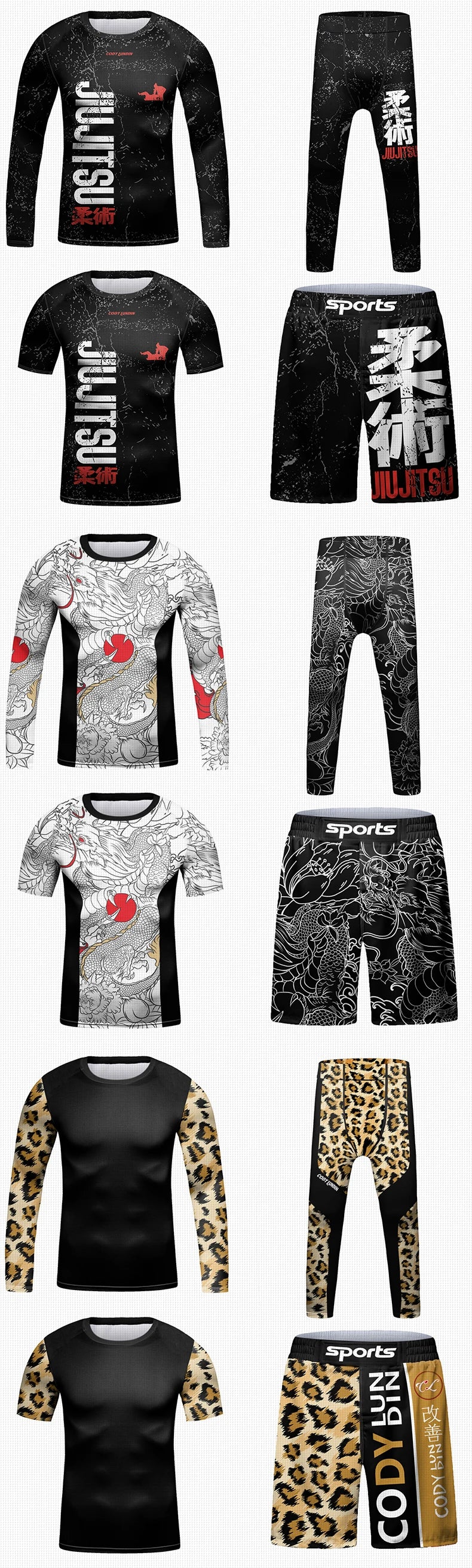 Cody Lundin Kids Active Wear Martial Art Wear Figting Club Uniforms Children Athletic Training Sportswear Gym Fitness Suit