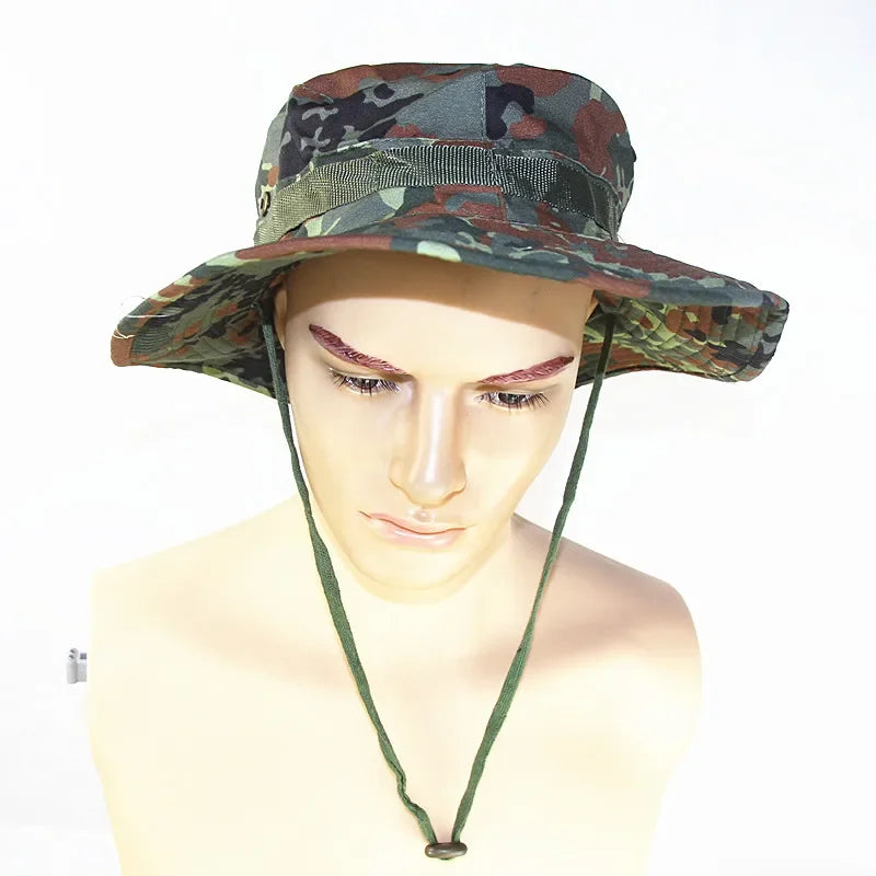 Unisex Hunting Bucket Hats Camouflage Bob Camo Bonnie Hat Outdoor Traveling Mountain Climbing Hiking Fishing Hat