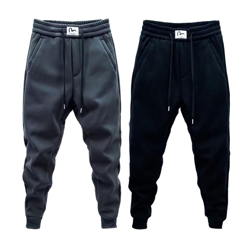 Spring Autumn Men's Baggy Sweatpants Colorfull Drawstring Fitness Trainning Thick Warm Jogger Pants