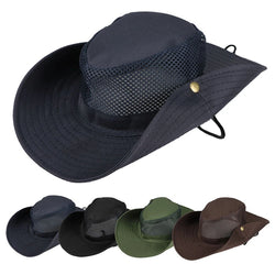 1PC Men's Hat Camping Hiking Hunting Sun Hat Bucket Flap Cap Breathable Nepalese Outdoor Fishing Cycling Wide Brim Hat