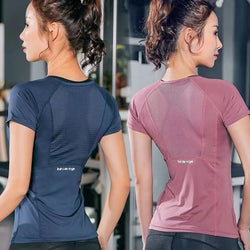 Ladies Sportswear Yoga Wear Women's Sports T-Shirt Plus Size Top Fitness Clothes Running