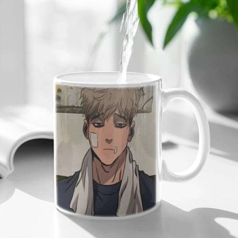 Killing Stalking Anime Movie Ceramic Mugs Coffee Cups Milk Tea Cup ins Oatmeal Breakfast Mug Drinkware Kitchen