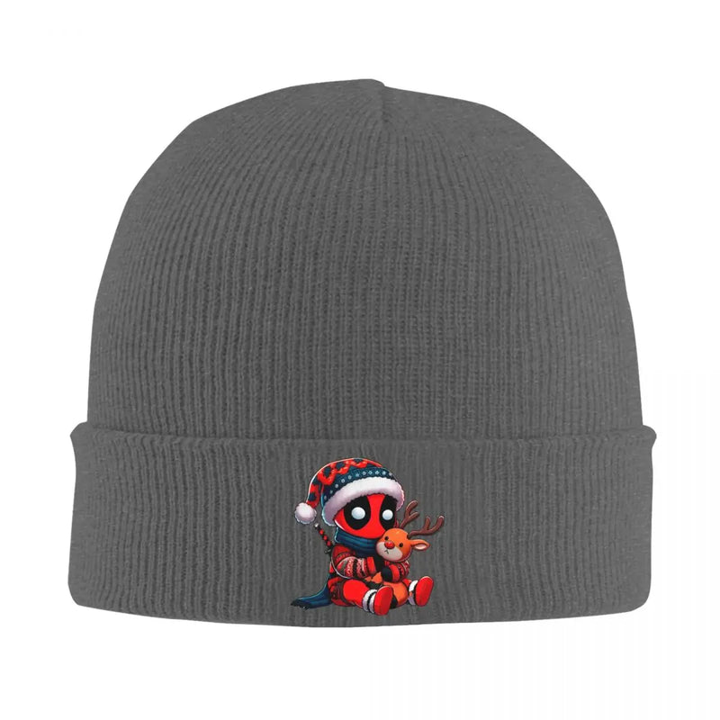 Marvel Deadpool Merry Christmas Beanie Hats Skullies Beanies Kpop Warm Men Women Unisex Caps Autumn Retro Bonnet Hats Gift Idea