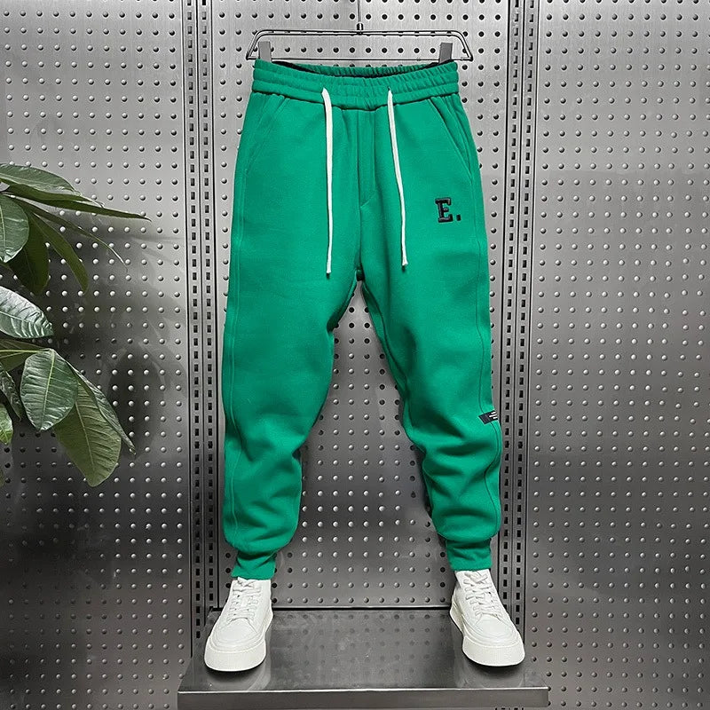 Men's Joggers Casual Pants Korean Sweatpants Workout Running Gym Fitness Green Sports Trousers Men Clothing Letter Embroidery