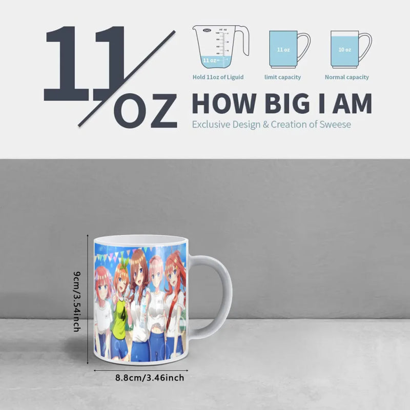 The Quintessential Quintuplets Anime Changing Color Mug Friends Birthday Gift