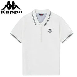 Kappa 2024 New Summer Sports Leisure Korean T-shirt Women's Simple Breathable Short-sleeved POLO Shirts Luxury Brand T-shirts