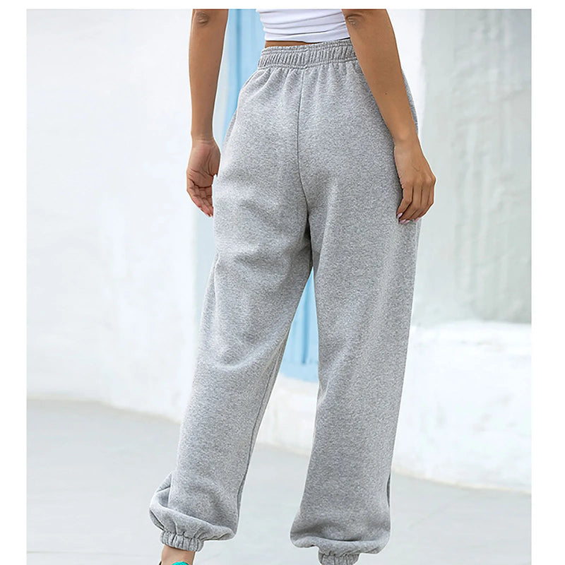 2023 Casual Women Trouser Gym Wear Track Jogger Pants Baggy Gray Sweat Running Sports Loose Pants  Wide Leg Oversized Streetwear