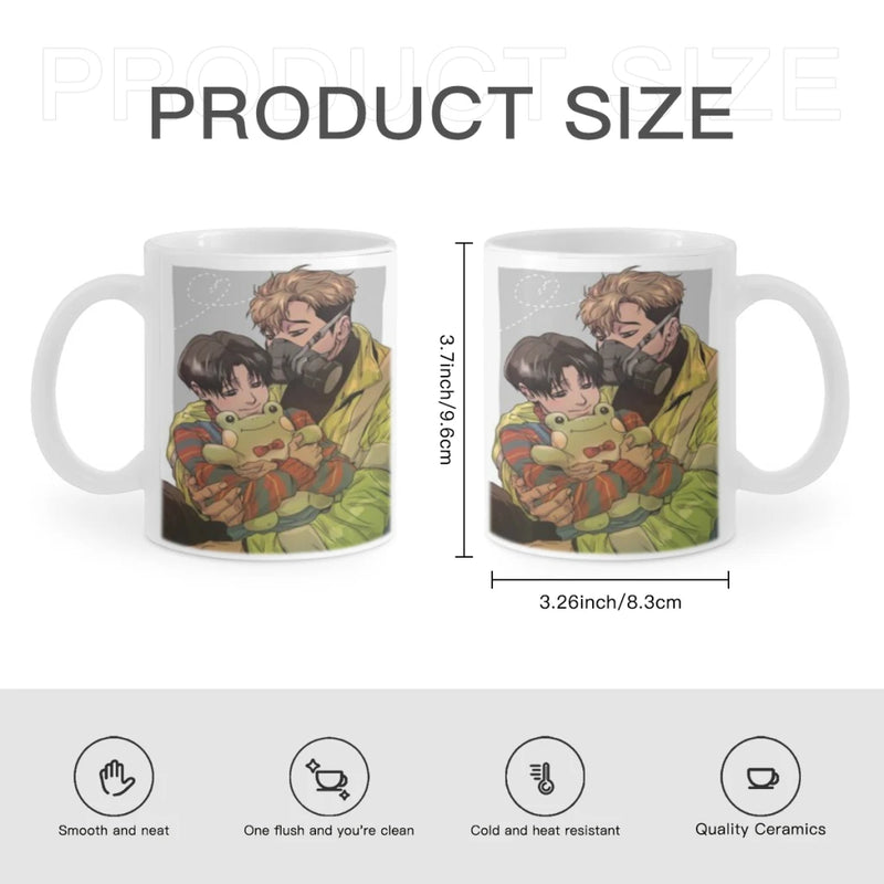 Killing Stalking Anime Movie Ceramic Mugs Coffee Cups Milk Tea Cup ins Oatmeal Breakfast Mug Drinkware Kitchen