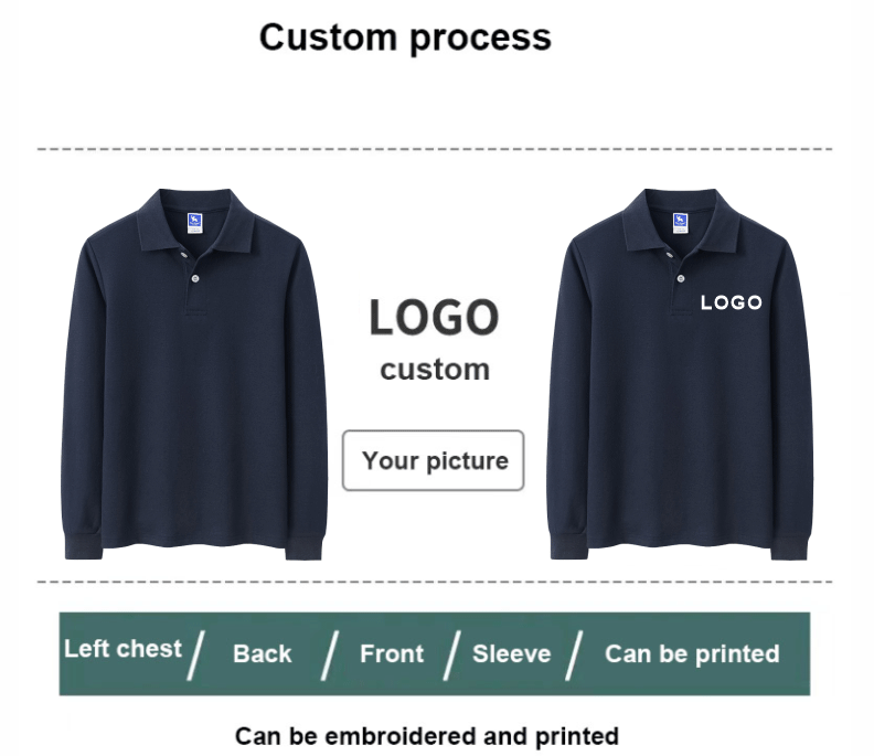 Custom Cotton Polo Kids Shirts Logo Design DIY Print Embroidery  Soft Comfortable And Skin-Friendly Long Sleeve Boy's Polos