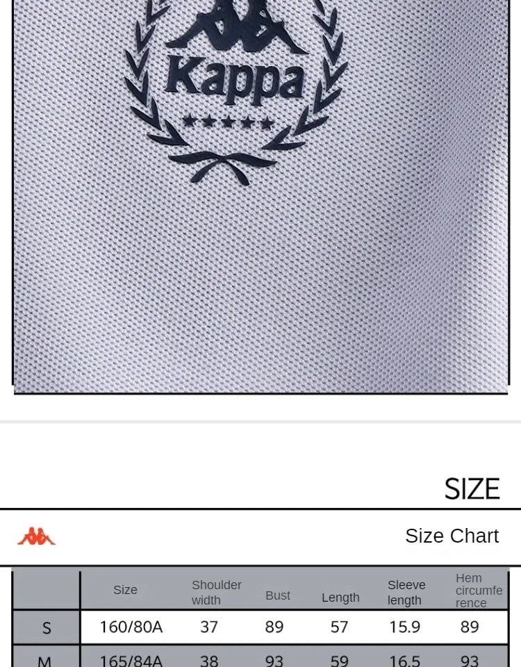 Kappa 2024 New Summer Sports Leisure Korean T-shirt Women's Simple Breathable Short-sleeved POLO Shirts Luxury Brand T-shirts