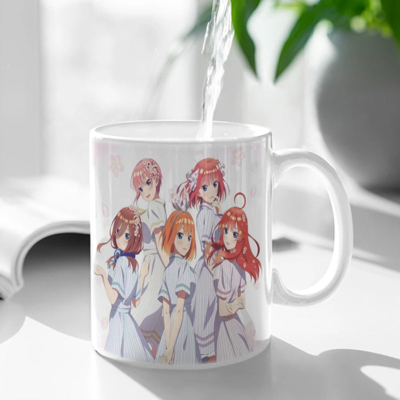 The Quintessential Quintuplets Coffee Mug Custom Tea Cup Black Milk Beer Mugs Lovers Friends Gifts