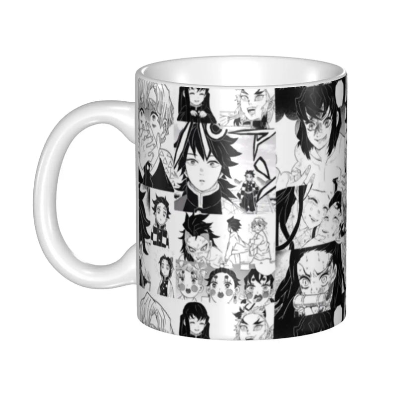 Personalized Anime Demon Slayer Coffee Mugs DIY Muichiro Tokito Kimetsu No Yaiba Ceramic Tea Milk Cup