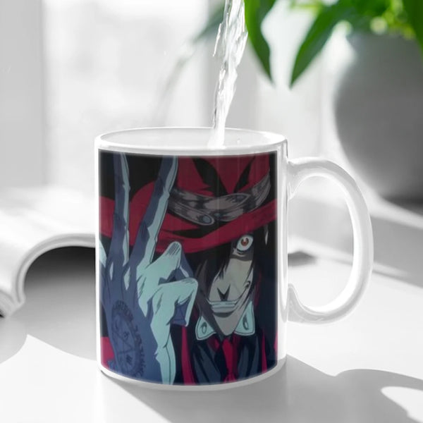 Alucard Hellsing Anime Movie Ceramic Mugs Coffee Cups Milk Tea Cup ins Oatmeal Breakfast Mug Drinkware Kitchen