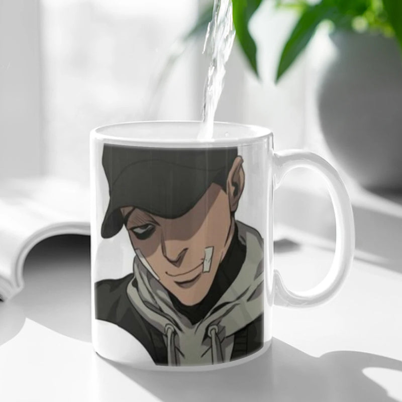 Killing Stalking Anime Movie Ceramic Mugs Coffee Cups Milk Tea Cup ins Oatmeal Breakfast Mug Drinkware Kitchen