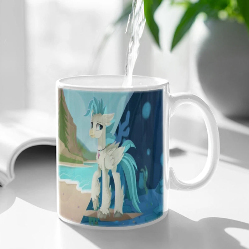 My L-Little P-Pony Ceramic Mug Cute Coffee Tea Milk Stave Mugs And Cups with Handle Novelty Gifts