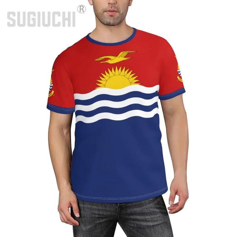 Custom Name Number Kiribati Flag Emblem 3D T-shirts For Men Women Tees jersey team Clothes Soccer Football Fans Gift T shirt