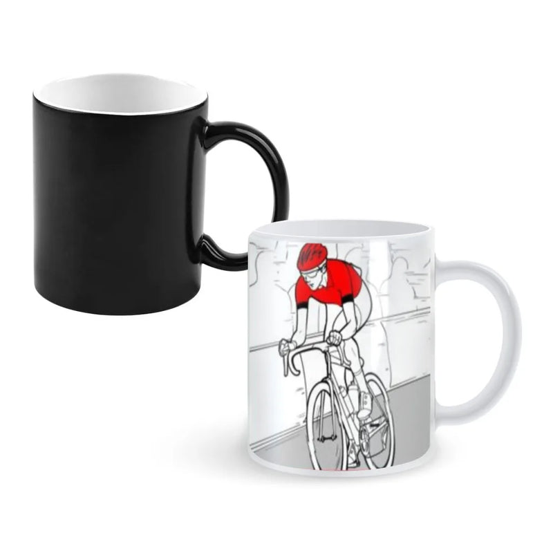 Tour of F-France Anime Creativity Change Color Chang mug Ceramic mug Hot Coffee Cup Breakfast Cup mug Friend Gift