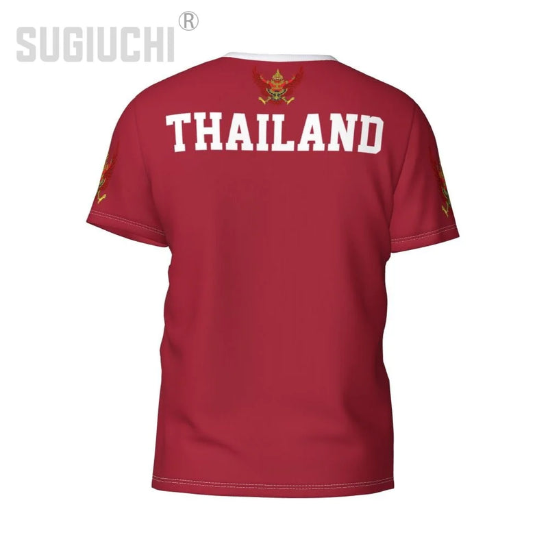 Custom Name Number Thailand Flag Emblem 3D T-shirts For Men Women Tees jersey team Clothes Soccer Football Fans Gift T shirt