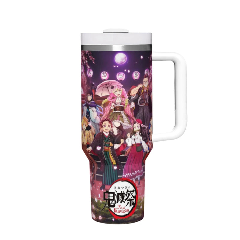 304 Stainless Steel Car Travel Mugs, Demon Slayer Graphic Tumbler, Water Bottle, 40oz, 1200ml