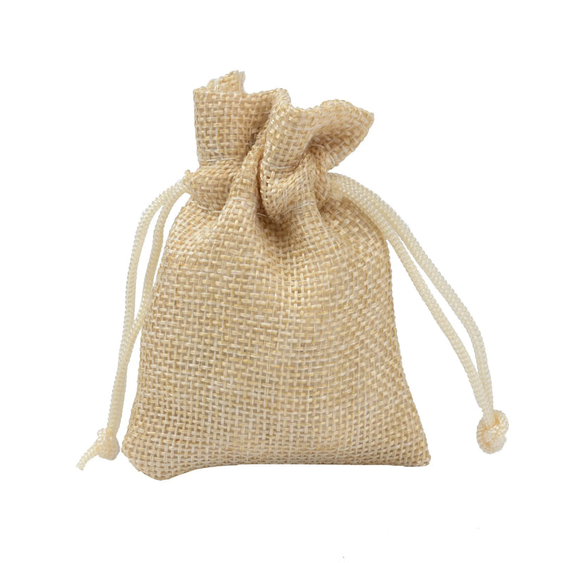 Hot Selling 10Pcs/Lot Multi-Color Jewelry Gift Drawstring Bags Jute Ring Necklace Burlap Storage Pouches Can Be Customized