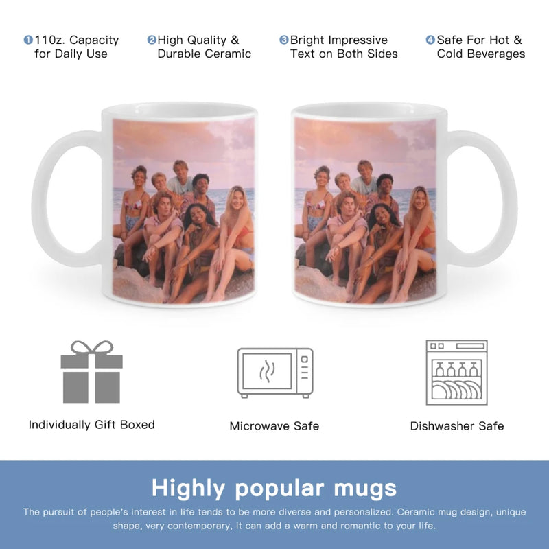 O-Outer Banks Anime Ceramic Mug Cute Coffee Tea Milk Stave Mugs And Cups with Handle Novelty Gifts