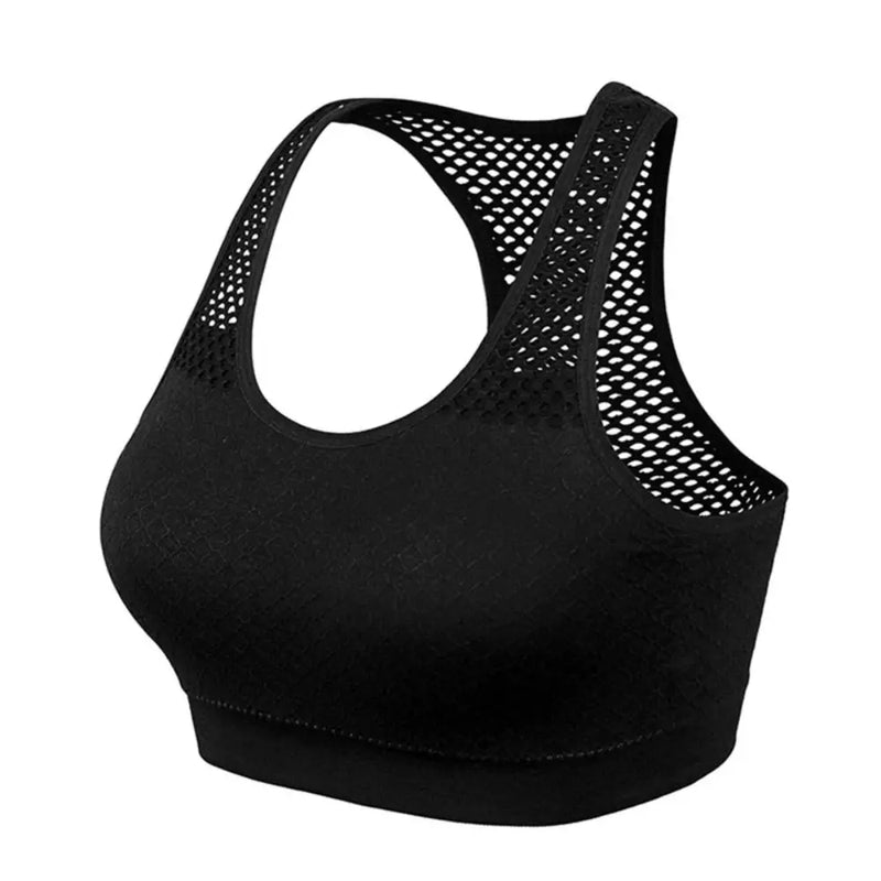 Quick-drying Women Active Bra Fitness Underwear Hollow Out Breathable Yoga Bra Comfortable High Shockproof Sports Bra Push Up