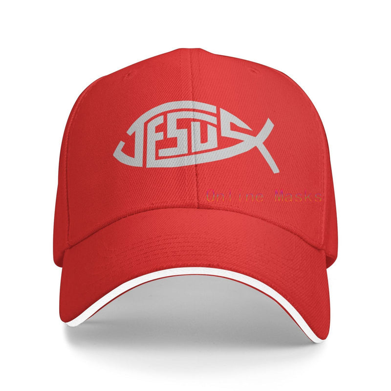 Jesus Snapback Hats for Men Flat Bill Baseball Cap Black Trucker Adjustable Dad Caps