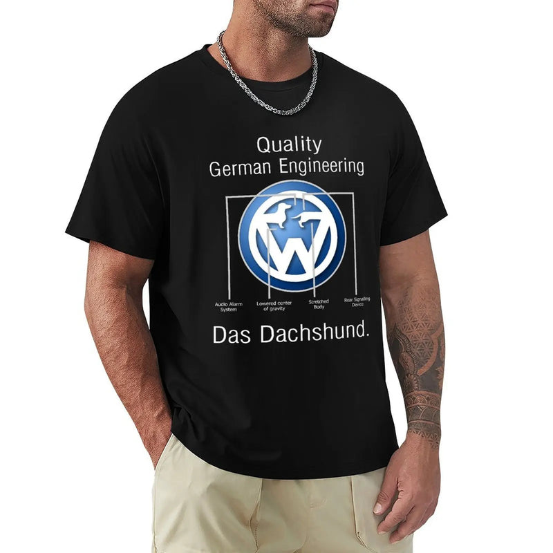 Quality German Engineering Das Dachshund - Doxie T-Shirt summer tops cheap stuff clothes for men