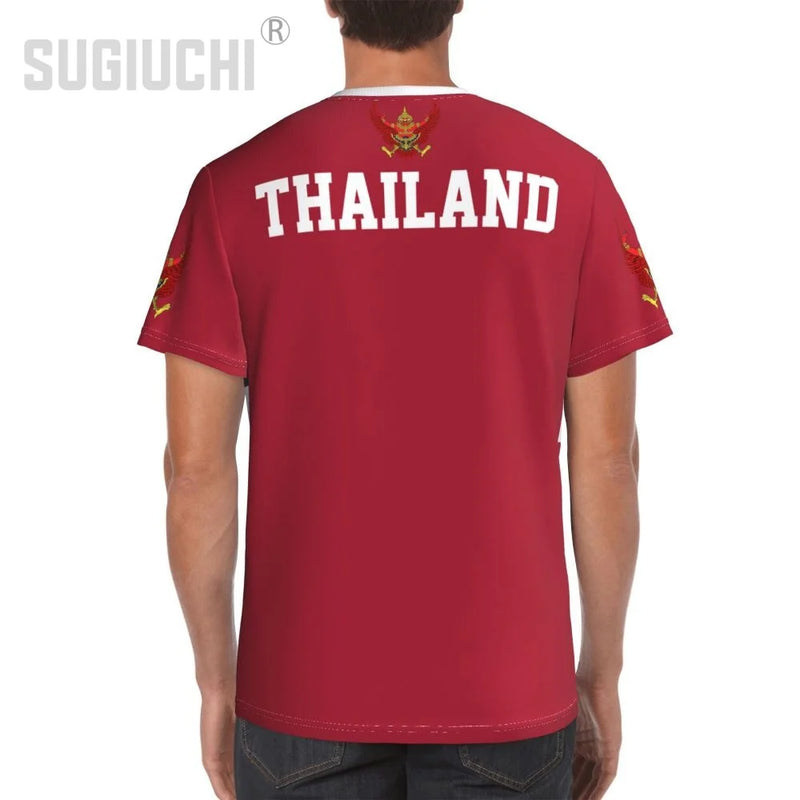 Custom Name Number Thailand Flag Emblem 3D T-shirts For Men Women Tees jersey team Clothes Soccer Football Fans Gift T shirt