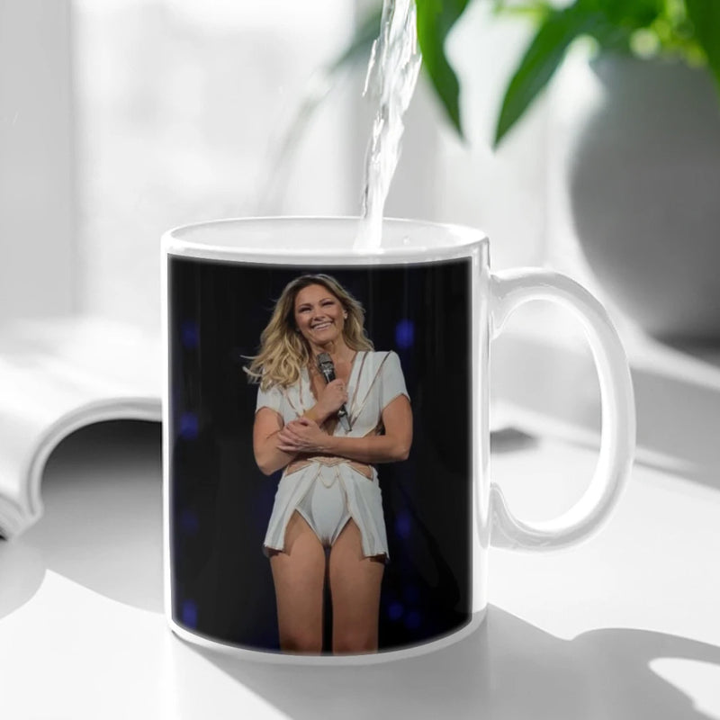 Helene Fischer German Russian Pop Singer Coffee Mug 11oz Fun Ceramic Coffee Tea Cocoa Cup Handle Tea Drink Cup